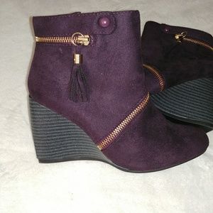 Purple wedges Charming Charlie